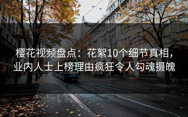 樱花视频盘点：花絮10个细节真相，业内人士上榜理由疯狂令人勾魂摄魄