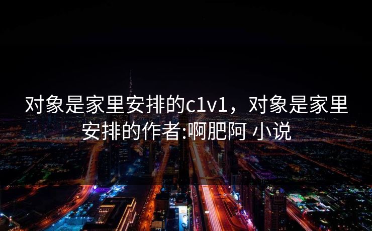 对象是家里安排的c1v1，对象是家里安排的作者:啊肥阿 小说