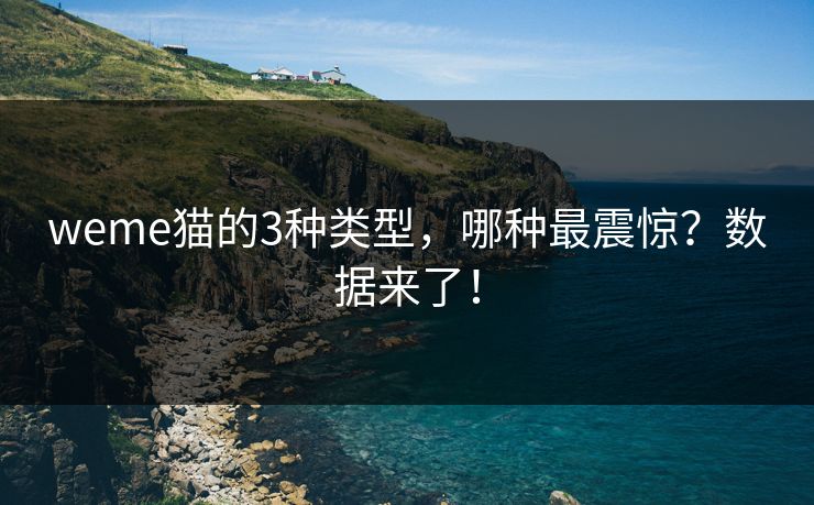 weme猫的3种类型，哪种最震惊？数据来了！